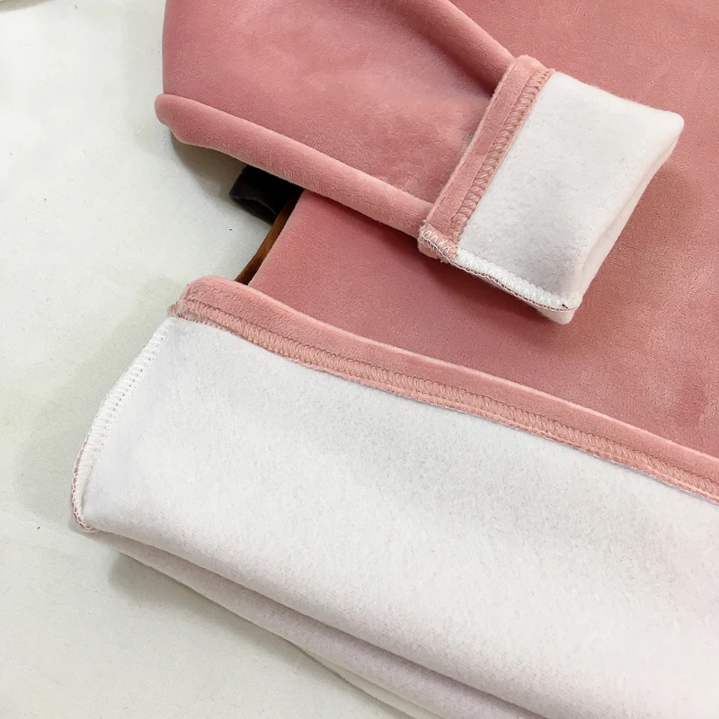 2018 winter women's solid color turtleneck long sleeve thermal T-shirt and velvet thick warm t shirts tops pullover for female