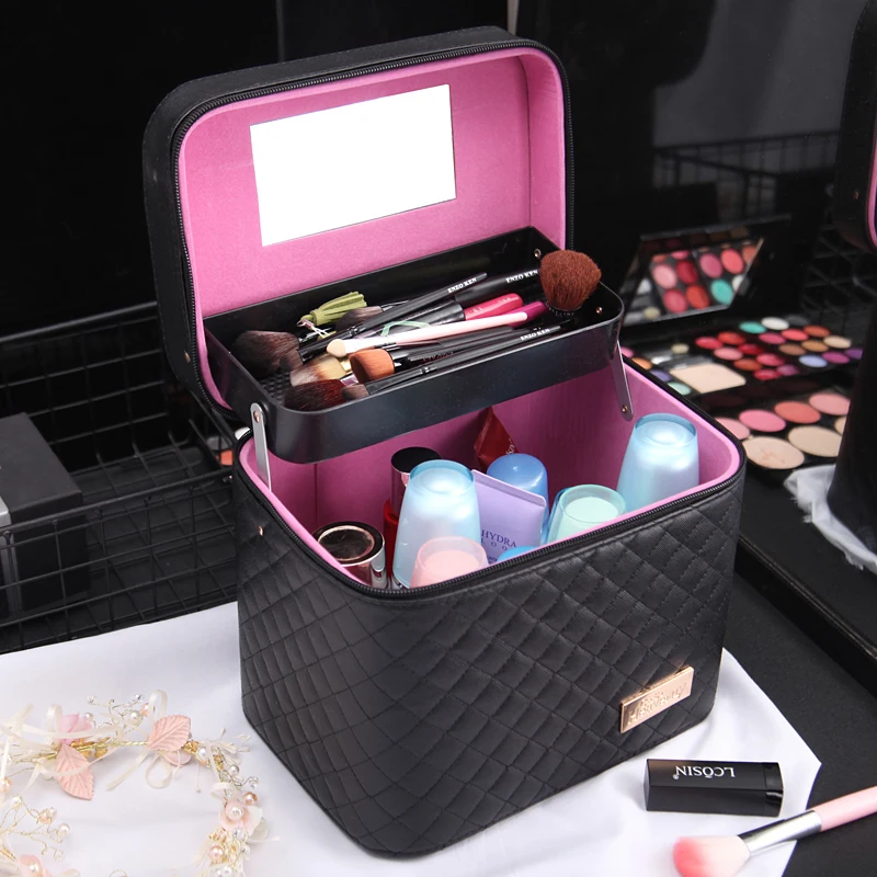

Cosmetic bag large capacity makeup bag for Makeup brush kits