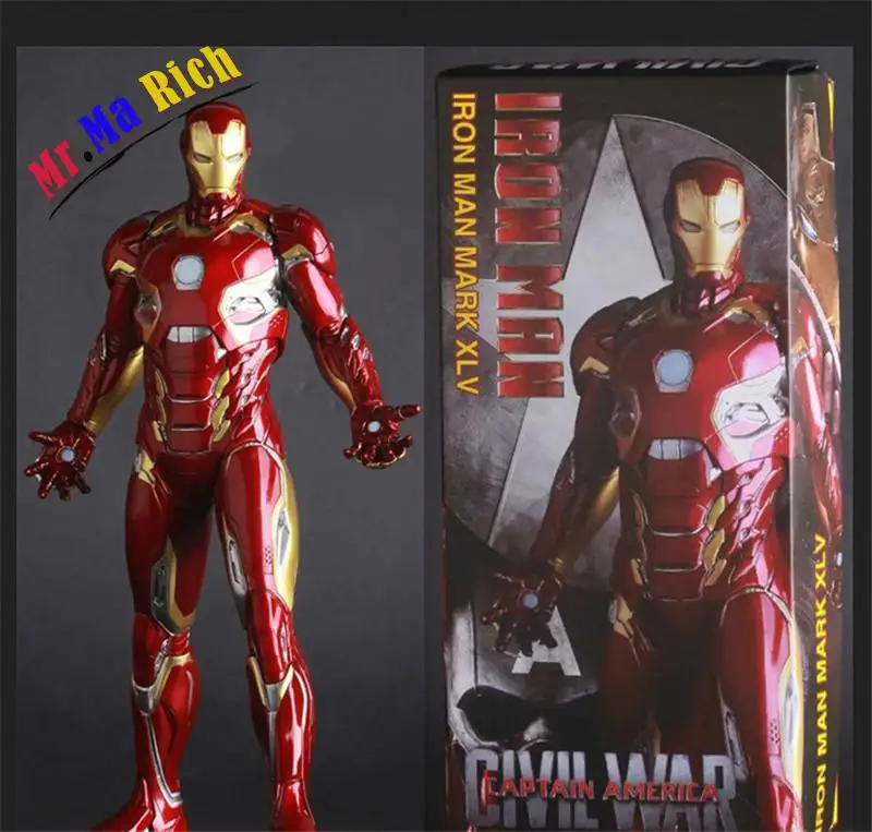 

Iron Man Mark Xlv Mk45 1/6 Scale Painted Figurine Juguetes Pvc Action Figure Brinquedos Iron Man Model Doll Kids Toys 30cm