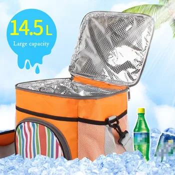 

Double Deck Portable Thermal Insulation Waterproof Lunch Thermal Bag Picnic Bag Outdoor Picnic Backpack Bag to Keep Food Chilled