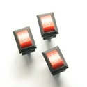 KCD1-101 On-Off 2pins 6A 250V red