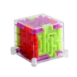 3D мини Скорость Cube лабиринт Magic Cube игра-головоломка Cubos Magicos Обучающие игрушки Лабиринт Rolling мяч игрушки для детей