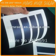 6V-3W-230*190 мм гибкий Аморфный Кремний Солнечная фотоэлектрическая панель