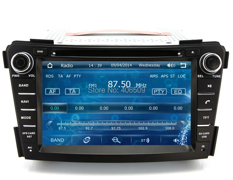 Perfect 7" Head Unit Car DVD Player for Hyundai I40 2011 2012 2013 with GPS Navigation Radio Bluetooth USB SD AUX Video Audio Stereo 3