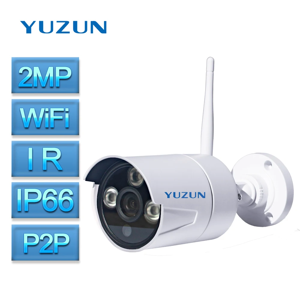 2MP Security Camera outdoor Waterproof Camera IP66 IP Bullet Camera IR Night Vision wireless Camera ONVIF P2P IR CUT camera : image 2MP Security Camera outdoor Waterproof Camera IP66 IP Bullet Camera IR Night Vision wireless Camera ONVIF P2P IR CUT camera