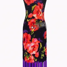 Индивидуальный заказ профессиональный китайский qi pao кисточкой Латинский Румба ча-ча Румба Самба Пасо двойной jive танцевальное платье