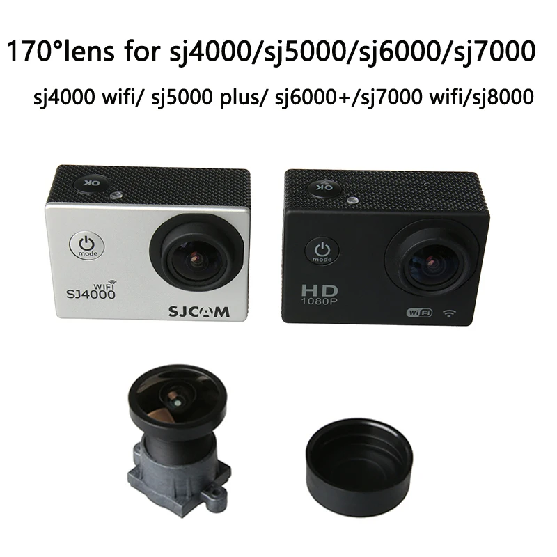 SJCAM SJ4000 объектив 170 градусов широкоугольная камера Лен для SJCAM SJ4000 wifi SJ5000 SJ6000 SJ7000 SJ8000 SJ9000