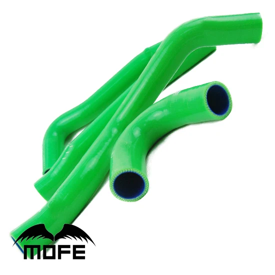 Mofe 4 шт Зеленые фотообои для Lancer EVO 10|radiator hose kit|silicone radiator kithose kit |