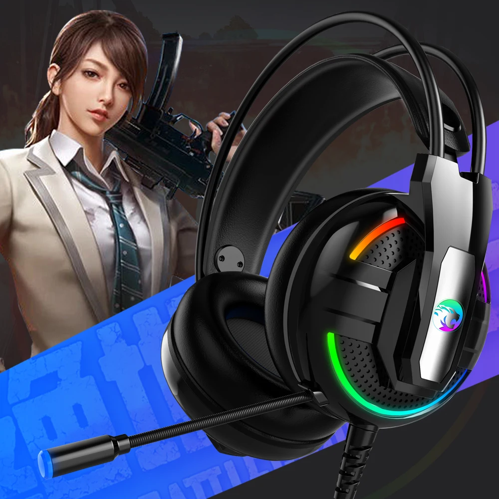 Joinrun A18 Игровые наушники гарнитура стерео с микрофоном для ПК мобильный