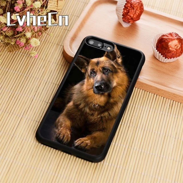 LvheCn чехол для телефона с немецкой овчаркой iPhone 5 6 6s 7 8 plus X XR XS max 11 Pro samsung Galaxy S7edge S8 S9