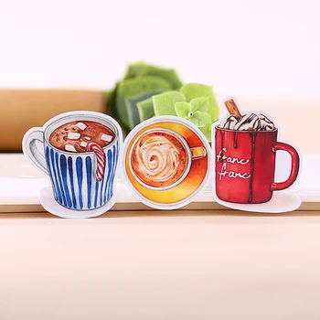 20pcs Creative cute self-made Hot drinks in winter scrapbooking stickers /decorative sticker /DIY craft photo albums  Waterproof
