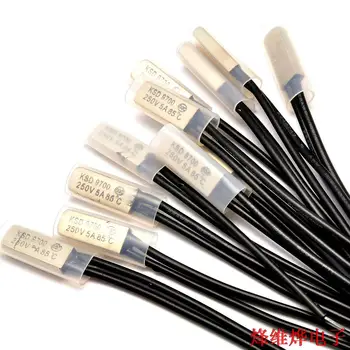 

Free postage temperature control switch KSD9700 85 degree normally closed thermal protector / controller 5A/250V (20)