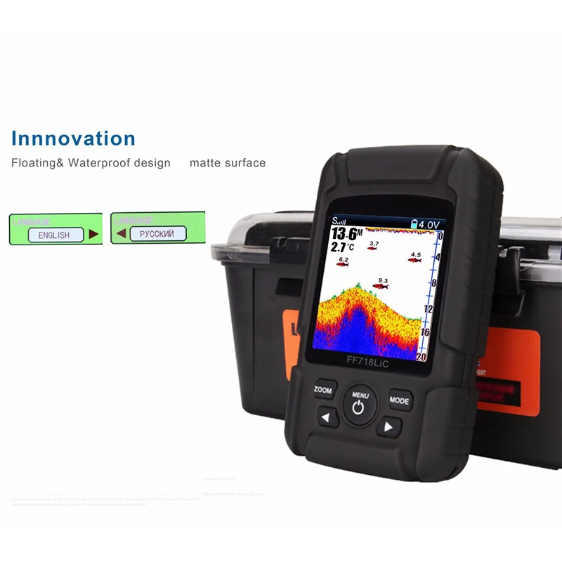 

Marine GPS 2-in-1 Wireless Sonar Wired Transducer Fishing Finding 2018 High Definition Real Waterproof Fish Finder Monitor