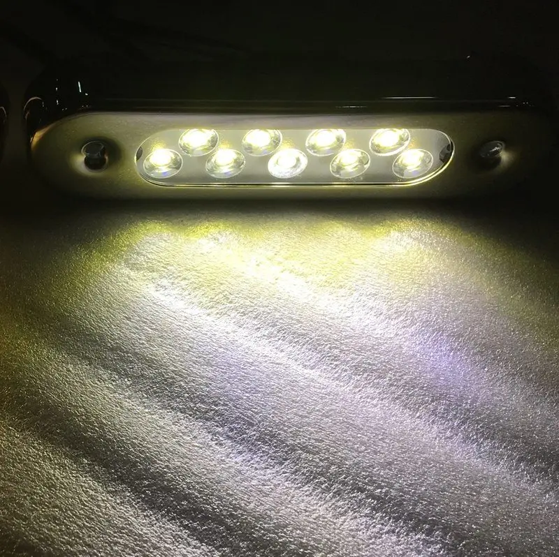 12VDC морские подводные огни для лодок - Испускаемый цвет: White LED