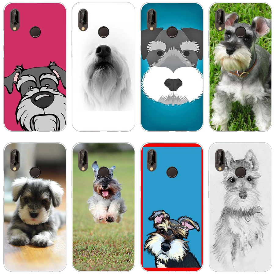 71H миниатюрный Schnauzer Мягкий Силиконовый ТПУ чехол для huawei Nova 3 3i p smart | Мобильные