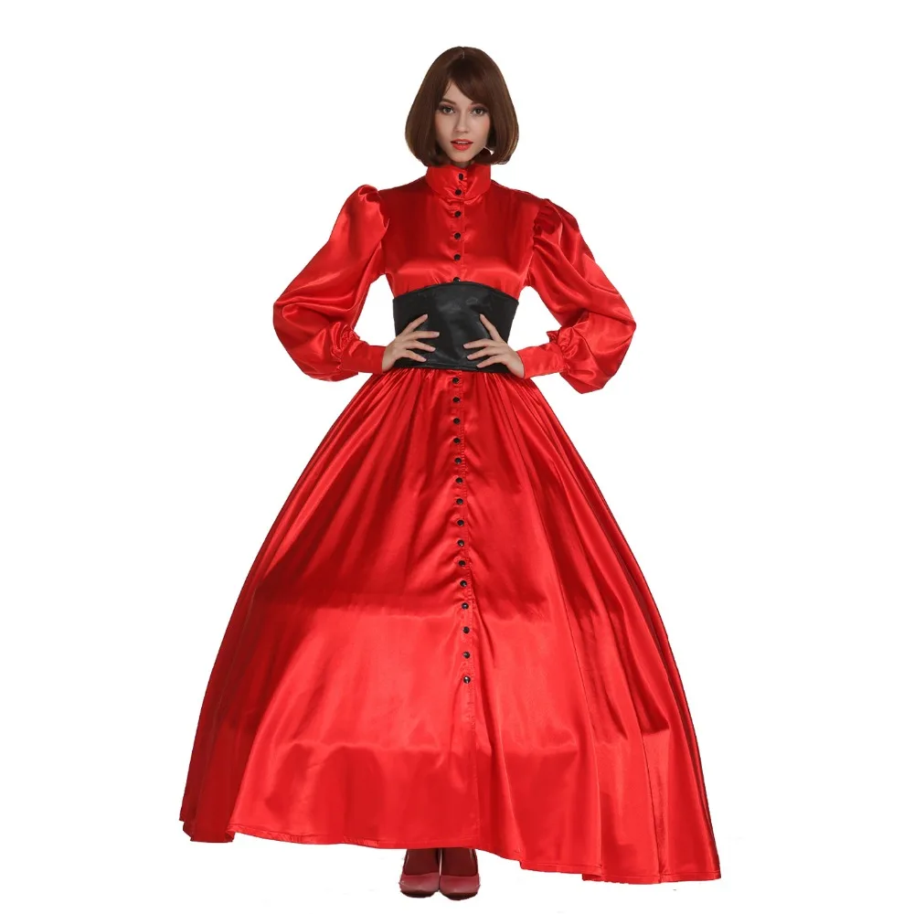 

New Arrival Custom Made Gothic Dresses Vintage Victorian Red Sarpet Dresses