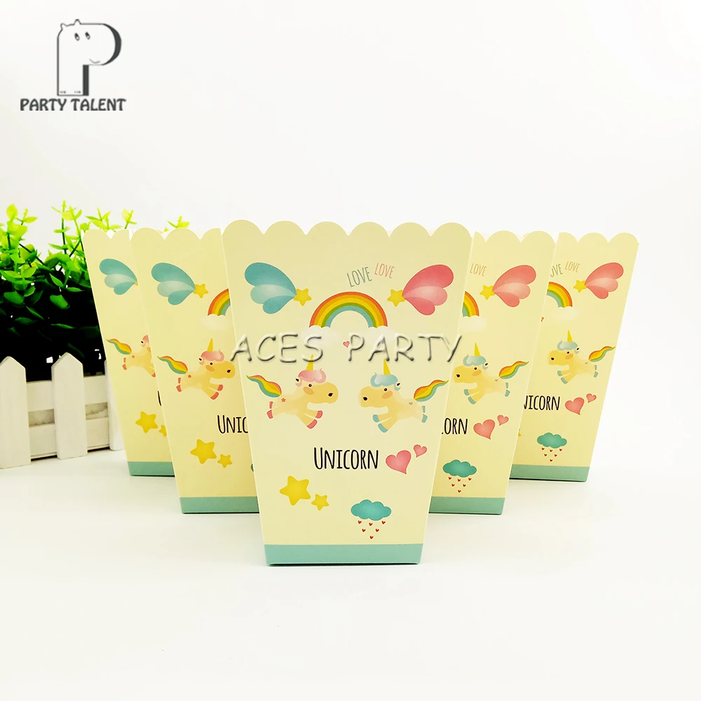 Popcorn Box Snack Box Untuk Anak Anak Unicorn Tema Pesta Ulang Tahun Baby Shower Pesta Dekorasi Perlengkapan Pesta 24 Buah Banyak Box For Box For Kidsbox Snack Aliexpress