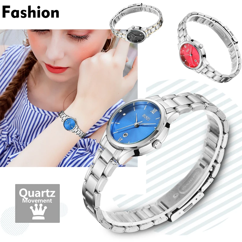 

BINZI Wristwatches Women Top Brand Fashion Ladies Watches Silver Female Quartz Watch Women Tiny Casual Luxury Watch Reloj Mujer