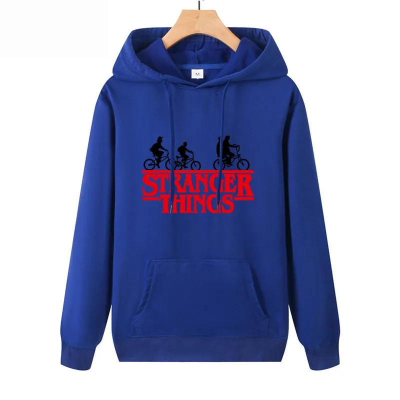 

2019 Stranger Things Hoodies Men Women Letters Print Autumn Harajuku Hip Hop Sweatshirt Man Fashion Thin Jumper Men Brand