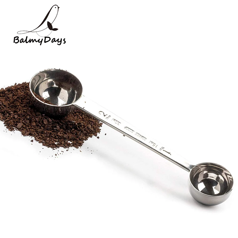 1Pc Stainless Steel Coffee Scoop Tea Coffee Measuring Spoon Double End