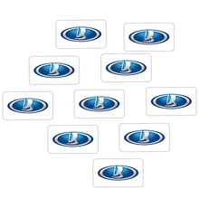 10Pcs Car Decoration Stickers 3D Emblem Badge Decal For Lada Kalina Granta Priora Lada Niva Largus Samara Car-Styling lada samara 115 isbn 9785903091461