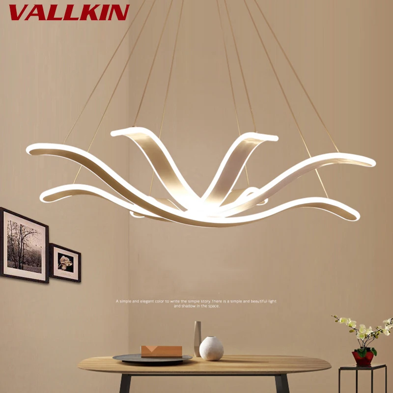 Modern Minimalist LED Pendant Lights Petal-shaped Creative Hanging Bedroom Lamp LED Art Living Dining Room Lamp Fashion Study Modern Minimalist LED Pendant Lights Petal-shaped Creative Hanging Bedroom Lamp LED Art Living Dining Room Lamp Fashion Study