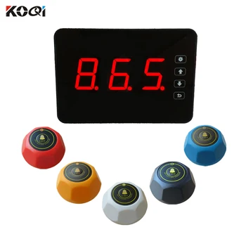 

433.92mhz Factory Price Wireless Buzzer Calling System Waiter Pager Bell for Restaurant Equipment K-2000AT+K-M