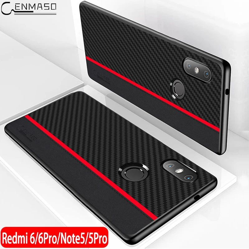 

for Xiaomi Redmi Note 5 Case Redmi Note 5 Global Version Carbon Fiber Protection Back Cover for Redmi 6A 7A Note 7 Pro 7S Case
