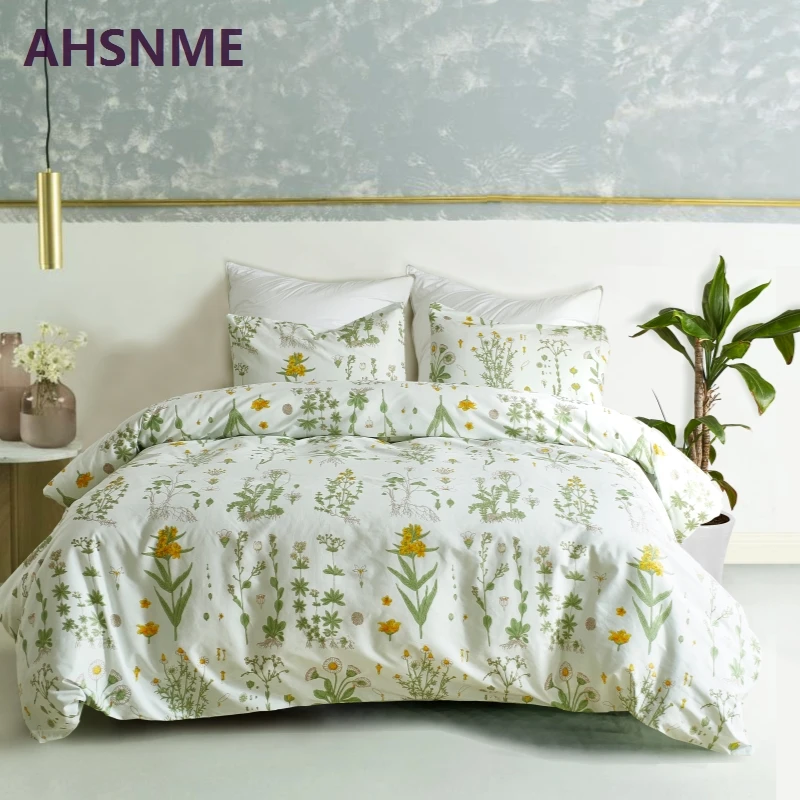 Ahsnme Small Daisy Pattern Bedding Set American Standard Size