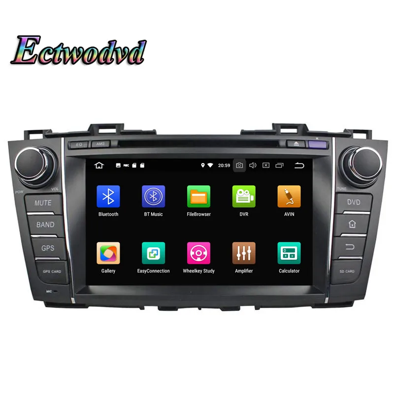 Top Ectwodvd Octa Core 4G RAM 64G ROM Android 9.0 Car Multimedia DVD Player GPS HeadUnit For Mazda 5 2009-2012 Premacy 2009-2012 1