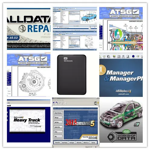 Software de reparación automática Alldata de alta calidad todos los datos 1053 + Mitchell en demand