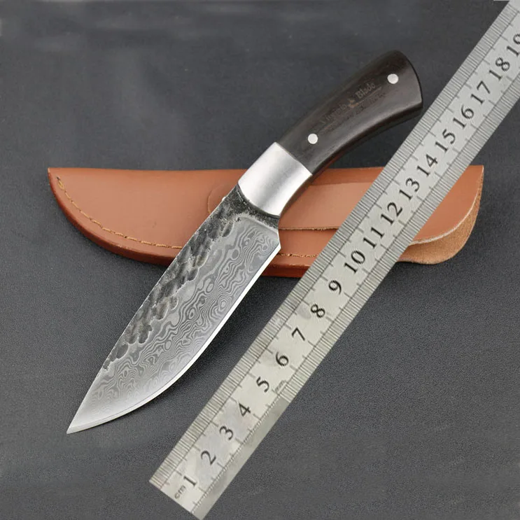 Free Shipping Hunting Knife Damascus steel Knife Nordic Hand