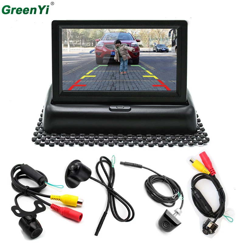 

4.3 Inch Auto Parking System Display HD Car Rearview Mirror Monitor With LED Night Vision Waterproof Car Rear/Front View Camera