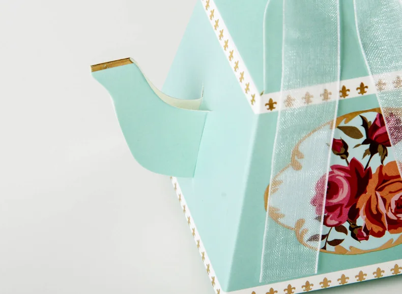 Tea Pot Shape Candy Box Party Favors Wedding Favors And Gifts Baby Shown Gift Box Bag for Guests Birthday Party Decoration 12