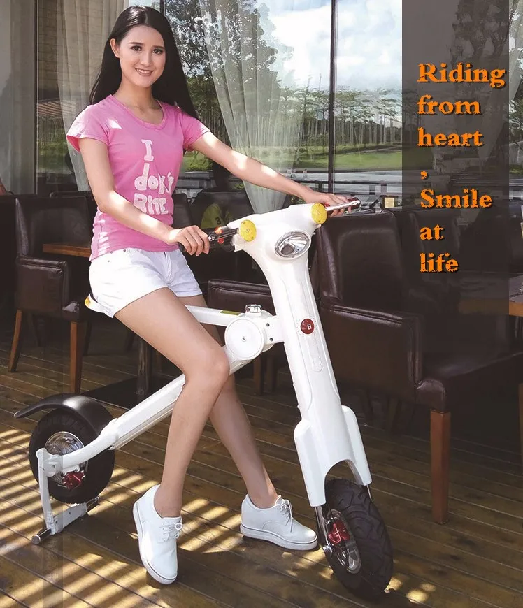 Top 2016 new style 350w 48v 8inch folding waterproof shock absorption folding mini Electric Scooter 13