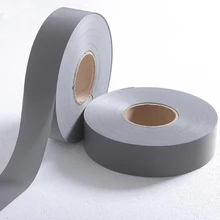 Yüksek görünürlük gri yansıtıcı Polyester giysi kumaşı dikmek