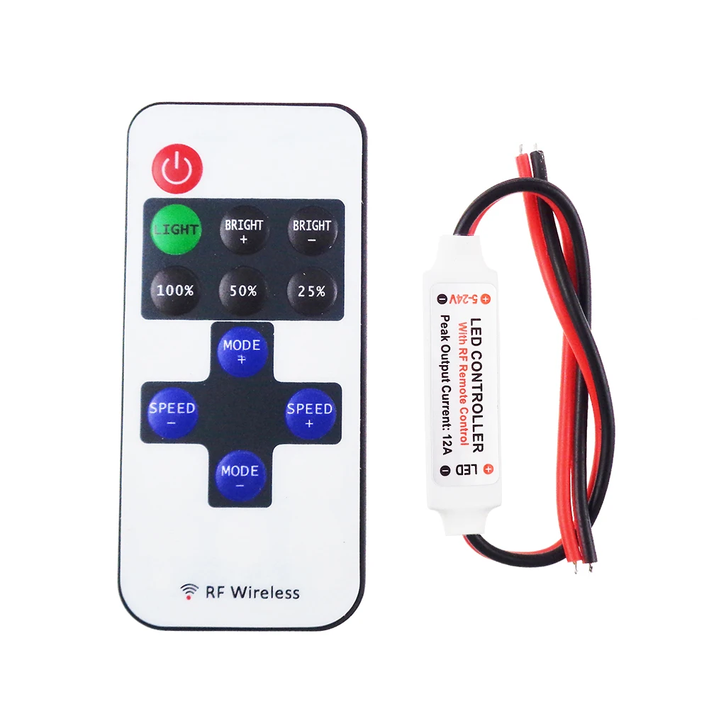 1Pcs Switch Control Dimmer Wireless Remote For Mini Led Strip Light 11 Keys 5 xr