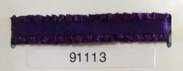5/" 15 мм сложенный гофрированный край эластичная лента эластичные ленты для волос повязка на голову лента для волос MF02 - Цвет: dark purple