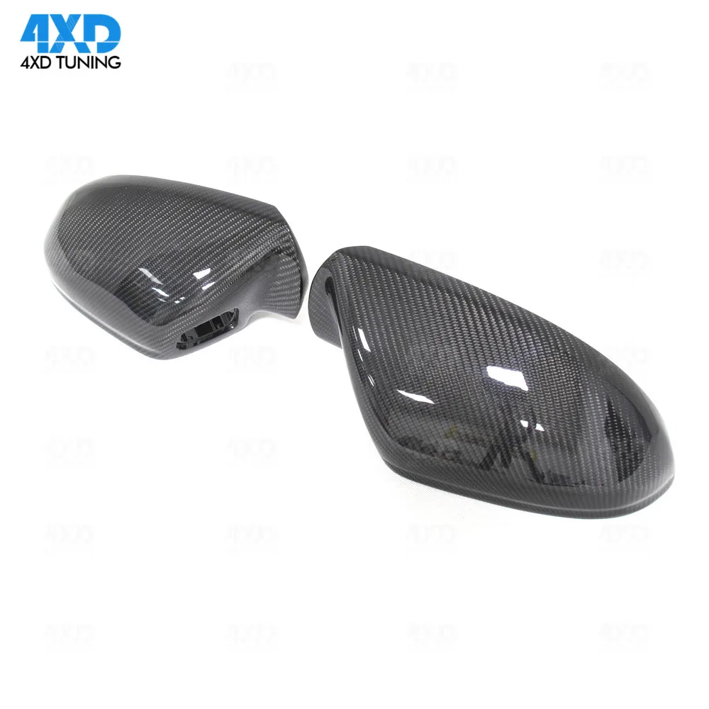 A6 C7 Carbon Fiber Mirror Cover For Audi RS6 S6 Side Rear View mirror case with& without lane assist 2012 -