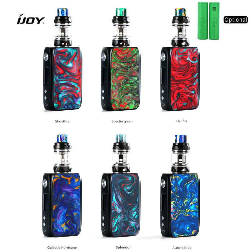 Электронные сигареты iJoy Shogun Univ 180 Вт комплект Двойной 18650 коробка мод испаритель