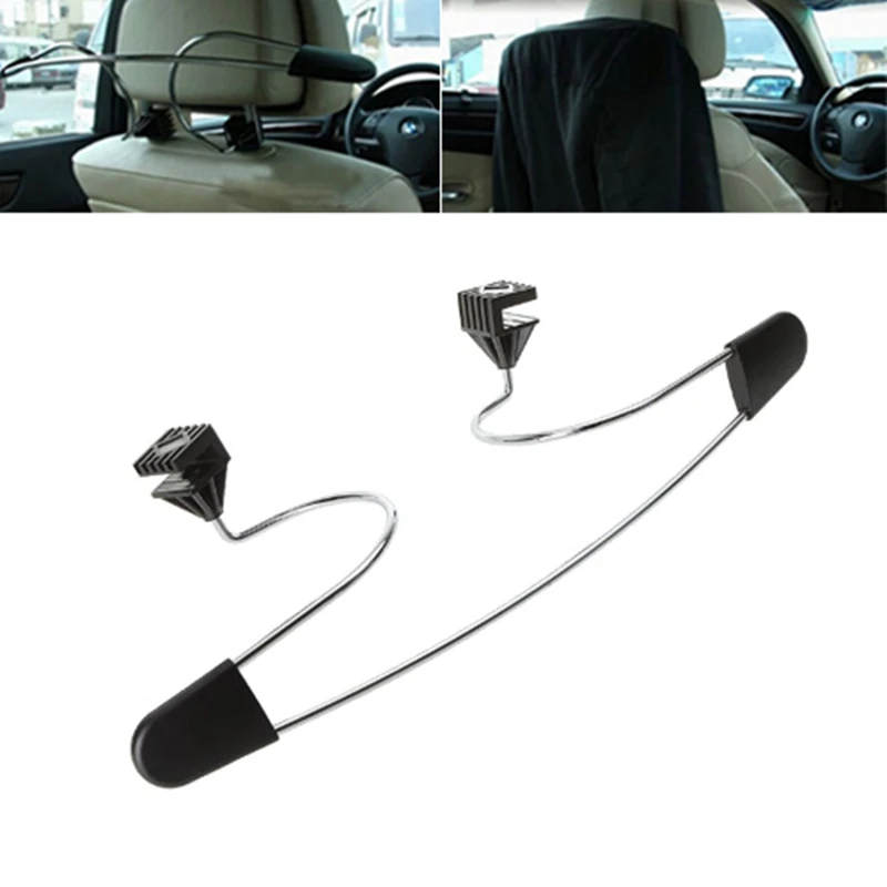 

Free Shipping 1pc Stainless Steel Car Auto Seat Headrest Coat Hanger Clothes Jackets Suits Holder