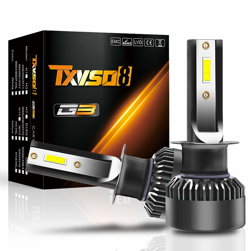 Водонепроницаемый автомобильные огни белый Замена 2 шт. 10000LM CSP светодиодный чип 100 Вт DC 9 V-32 V лампы Полезные Прочный