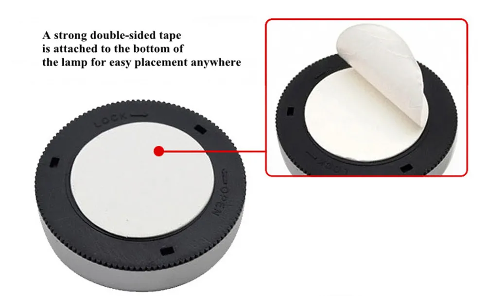 Mini Car LED Night Light Battery Power Enery Saving Wardrobe Refrigerator Kitchen Closet Stick Touch Celling Lamp (6)