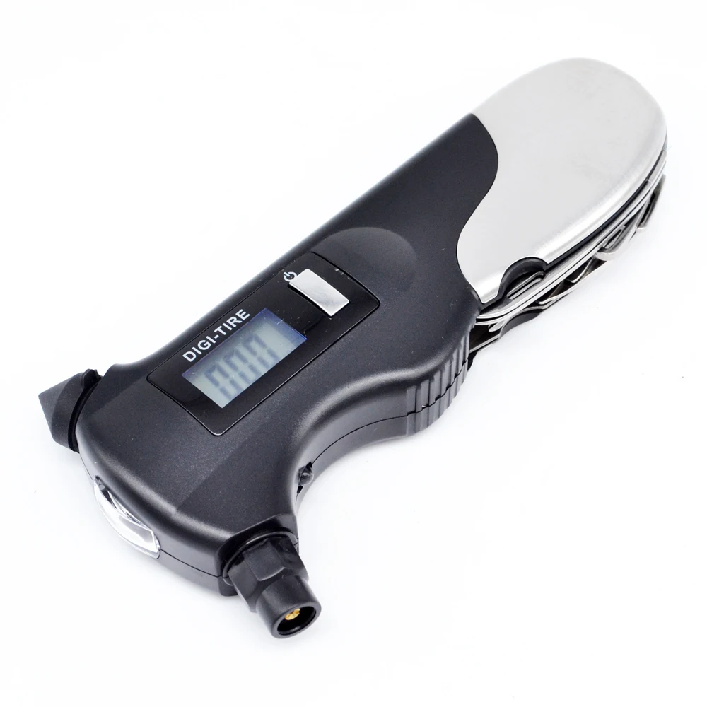 

Multi Car Safety Hammer Tire Pressure Monitor Life-saving Hammer Screwdriver / Pliers / Knives / Shears / Auto Car Repair Tools