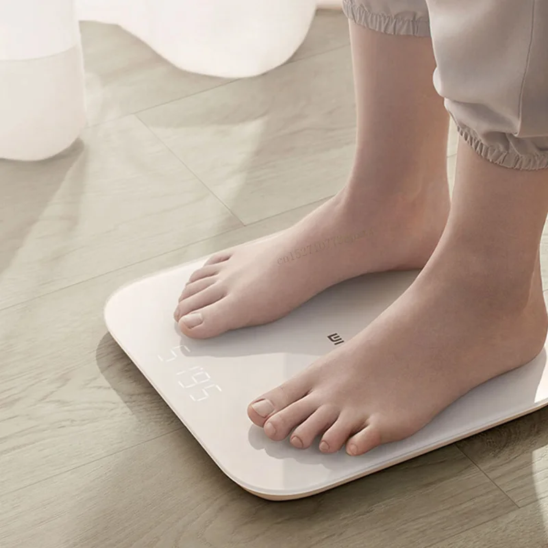 Новейшие оригинальные Xiaomi умные весы 2 весы для здоровья Bluetooth 5,0 цифровые весы Поддержка Android 4,3 iOS 9 приложение Mifit - Цвет: White No Battery