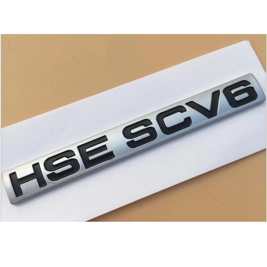 Буквы на багажник HSE SDV8 SDV6 Si4 SCV6 Роскошные эмблемы с наддувом для автобиографии Значки для обнаружения Range Rover