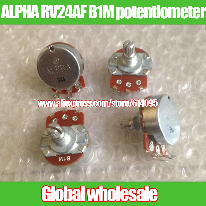 5pcs ALPHA RV24AF B1M potentiometer handle length 15MM / diameter 24MM