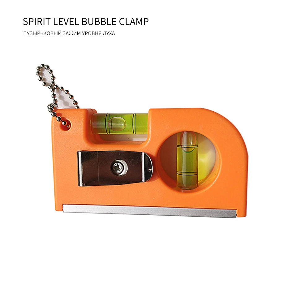 

Mini Keychain Level Ruler With Magnet Aluminum Alloy Base Stripe Spirit Level Bubble Clamp Portable Measuring Instrument Tool