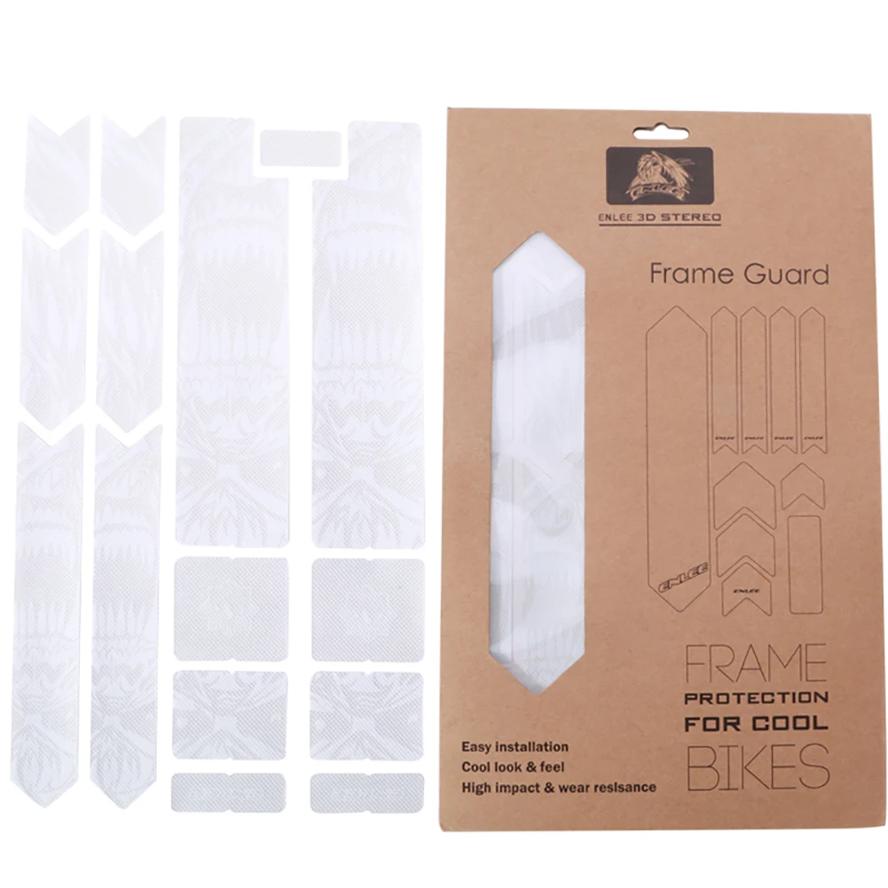 

Styling 3D Guard Cover Mountain Bike Scratch Resistant Decals DIY Removable Cycling Frame Protector Bicycle Sticker Fashion