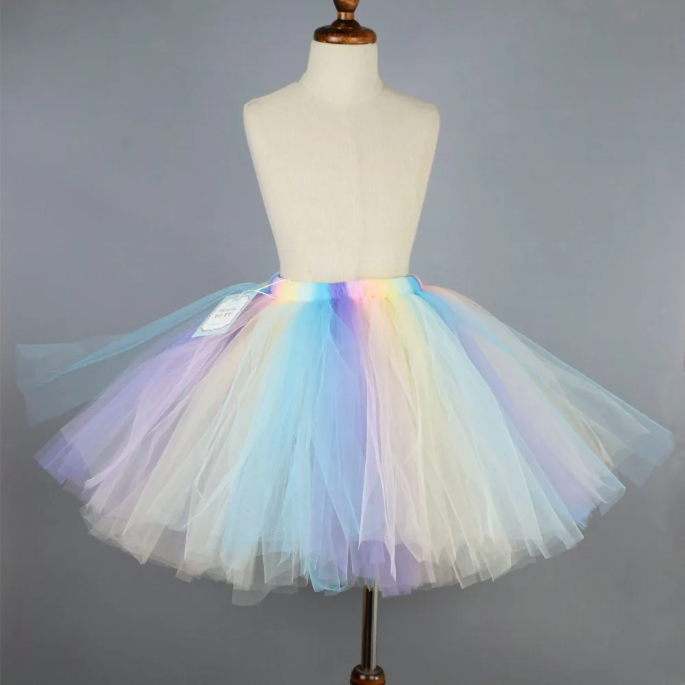 Pastel Rainbow Unicorn Tutu Skirt for Girls Baby Unicorn Birthday Party ...